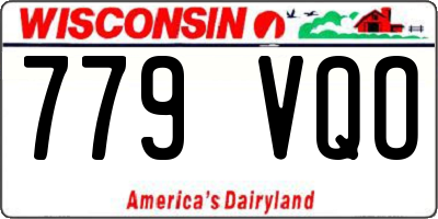 WI license plate 779VQO