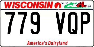WI license plate 779VQP