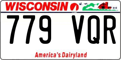 WI license plate 779VQR