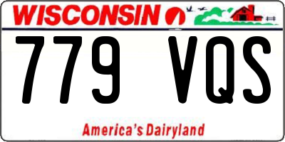 WI license plate 779VQS