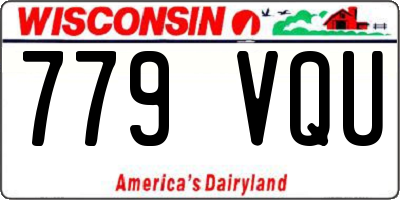WI license plate 779VQU