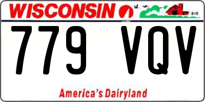 WI license plate 779VQV