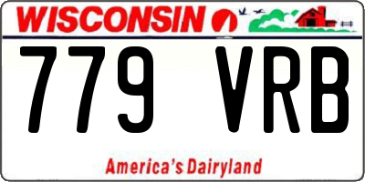 WI license plate 779VRB