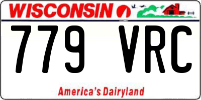 WI license plate 779VRC