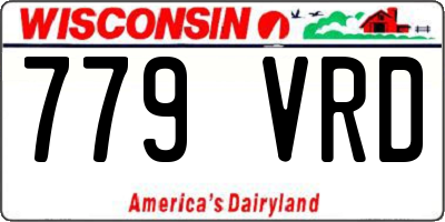 WI license plate 779VRD