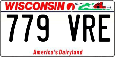WI license plate 779VRE