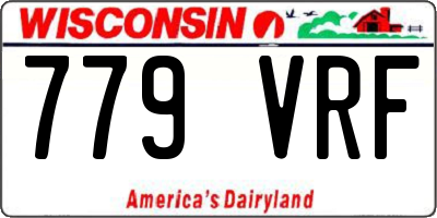 WI license plate 779VRF
