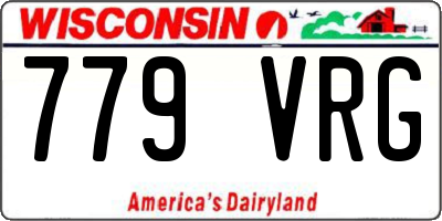 WI license plate 779VRG