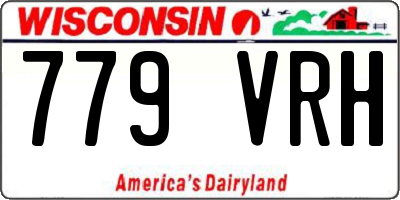 WI license plate 779VRH