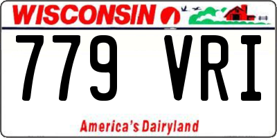 WI license plate 779VRI