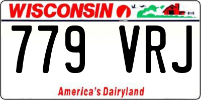WI license plate 779VRJ