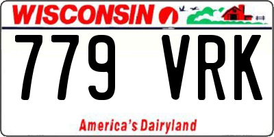 WI license plate 779VRK