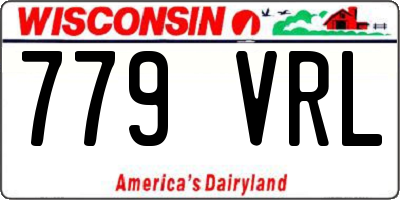 WI license plate 779VRL