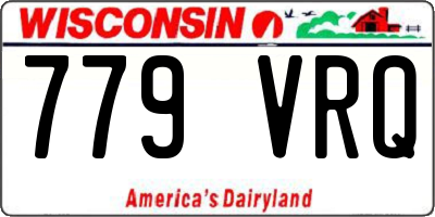 WI license plate 779VRQ