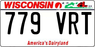WI license plate 779VRT