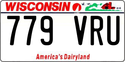 WI license plate 779VRU