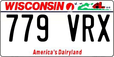 WI license plate 779VRX