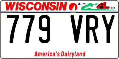 WI license plate 779VRY