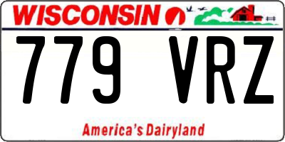 WI license plate 779VRZ