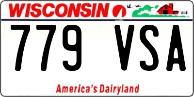 WI license plate 779VSA