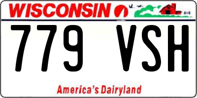 WI license plate 779VSH