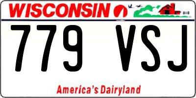 WI license plate 779VSJ