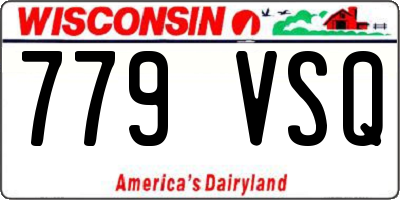 WI license plate 779VSQ