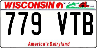 WI license plate 779VTB