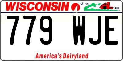 WI license plate 779WJE