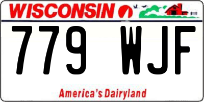 WI license plate 779WJF