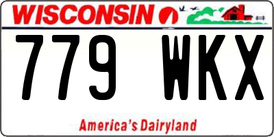 WI license plate 779WKX