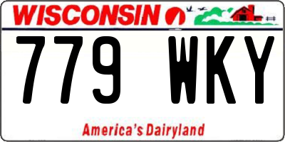 WI license plate 779WKY