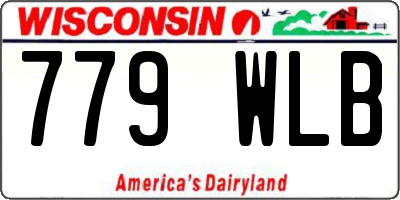WI license plate 779WLB