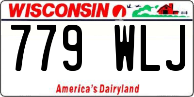 WI license plate 779WLJ