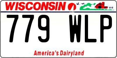 WI license plate 779WLP