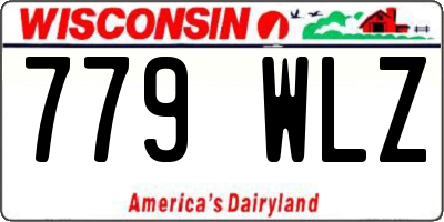 WI license plate 779WLZ