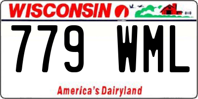 WI license plate 779WML