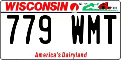 WI license plate 779WMT