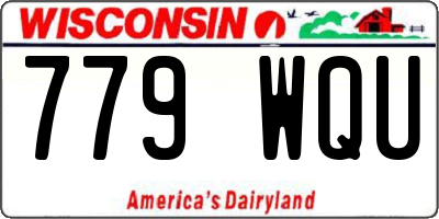 WI license plate 779WQU
