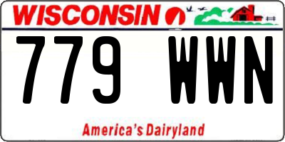 WI license plate 779WWN
