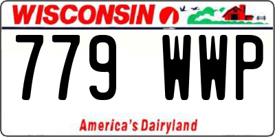 WI license plate 779WWP