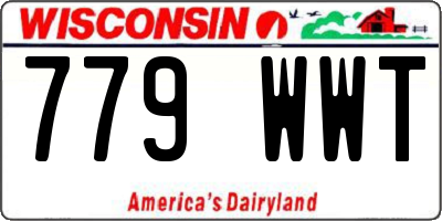 WI license plate 779WWT