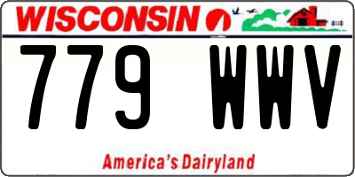 WI license plate 779WWV