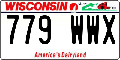 WI license plate 779WWX
