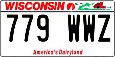 WI license plate 779WWZ
