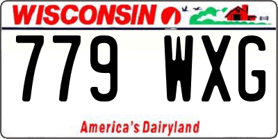 WI license plate 779WXG