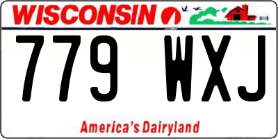 WI license plate 779WXJ