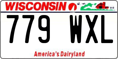 WI license plate 779WXL