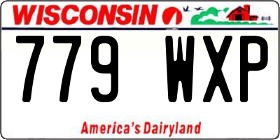 WI license plate 779WXP