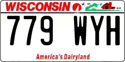 WI license plate 779WYH